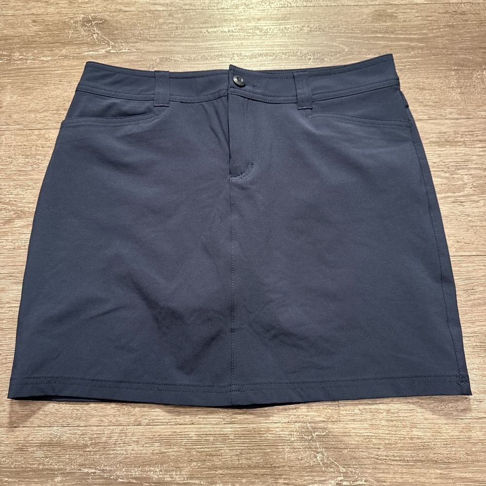Eddie Bauer Skort Womens 6 Blue Active Mini Skirt Microfiber Golf Tennis Sports